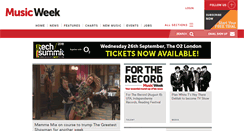 Desktop Screenshot of musicweek.com