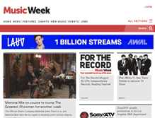 Tablet Screenshot of musicweek.com